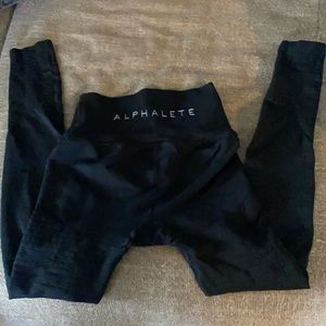 Black Alphalete leggings